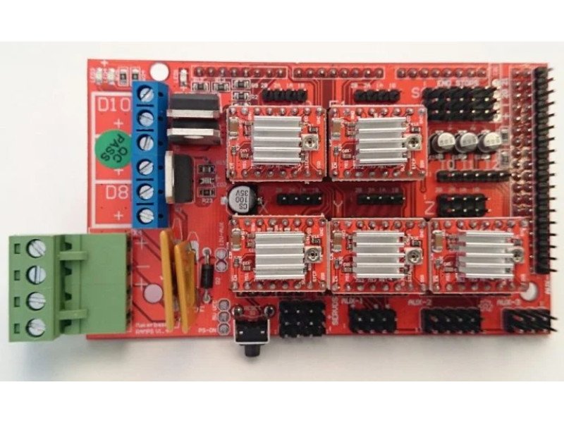 RAMPS 1.4 3D PRINTER CONTROLLER+5Pcs 4988 Driver With Heat Sink Kit