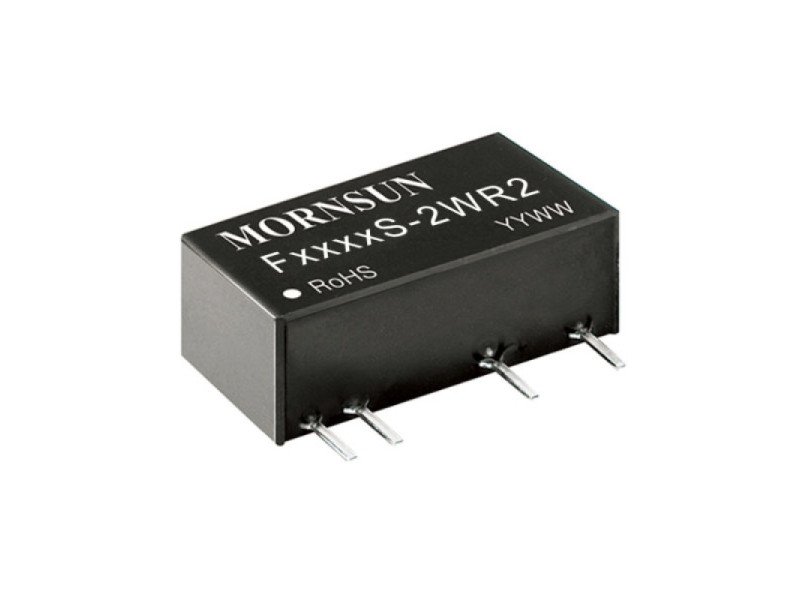 F0505S-2WR2 Mornsun 5V to 5V DC-DC Converter 2W Power Supply Module - Miniature SIP Package