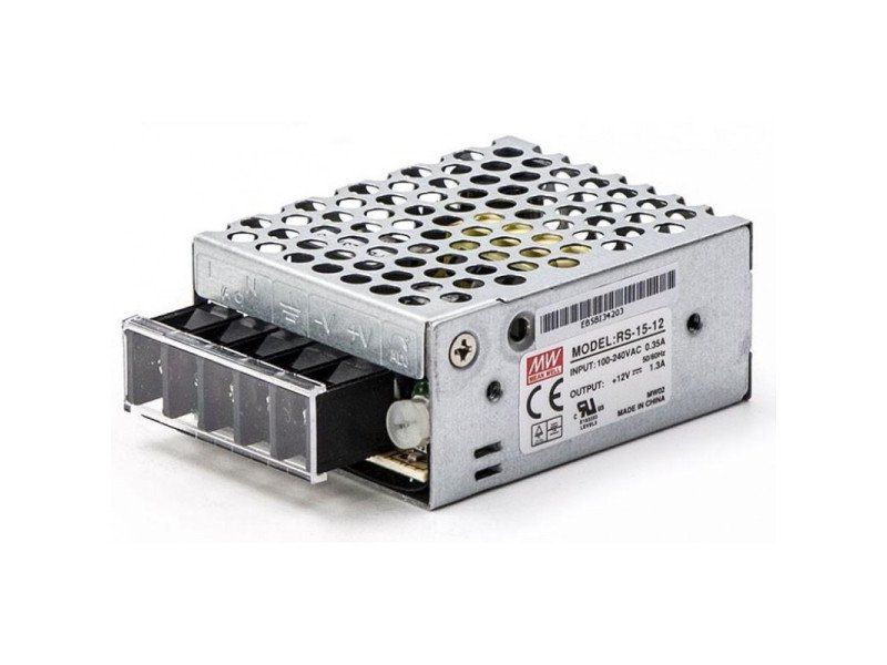 RS-15-12 DC 0-12V 1.3A Regulated Power Supply (100~240V)