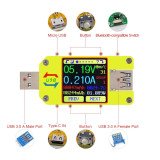 RD UM34 for APP USB 3.0 Type-C DC Voltmeter Ammeter Voltage Current Meter Battery Charge Measure Cable Resistance Tester （Without Communication Version)