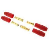 AS150 Anti Spark Self Insulating Gold Plated Bullet Connector (Pack of 4)