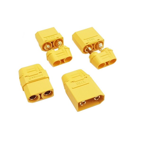XT90 Male-Female Connector with Housing (Pack of 5)