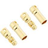 4mm Gold Connectors Male/Female Pair-1 Pairs