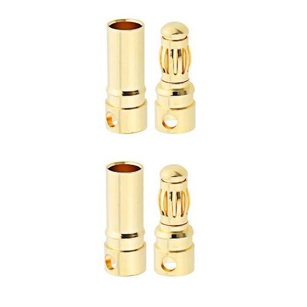 4mm Gold Connectors Male/Female Pair-1 Pairs