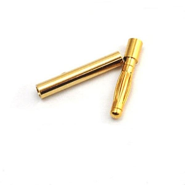 2mm Gold Connectors-3 Pairs