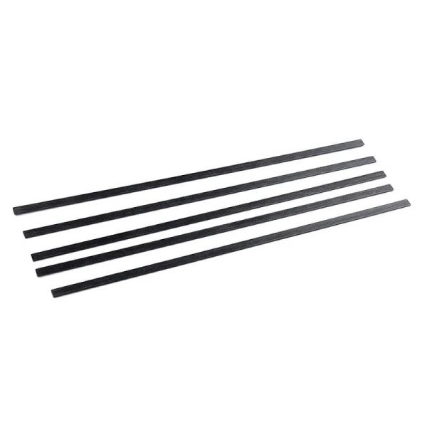 Pultruded 12mm x 3mm x 1000mm Carbon Fiber Strip-(Pack of 2)