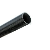 3K Roll-wrapped Carbon Fiber Tube (Hollow) 18mm(OD) * 16mm(ID) * 1000mm(L)
