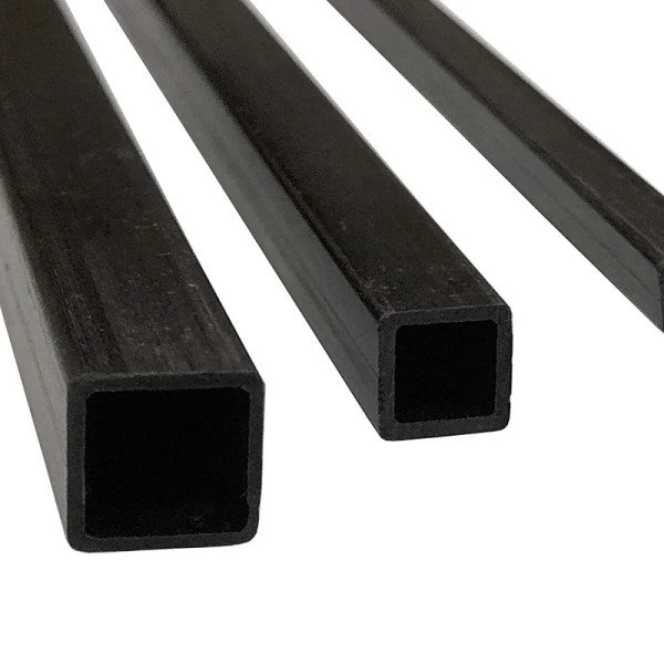 3K Roll- Pultruded Square Carbon Fiber Tube (Hollow) 10mm(OD) * 8mm(ID) * 1000mm(L)