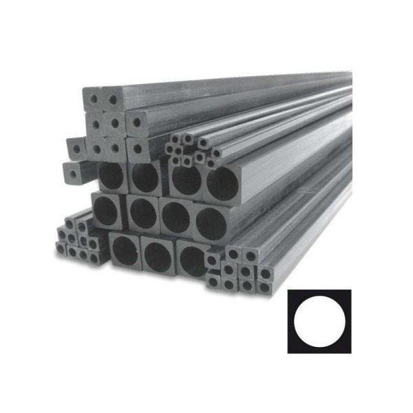 Pultruded Square Inner round Carbon Fiber Hollow Tube 4*4mm(OD) * 3mm(ID) * 200mm(L)