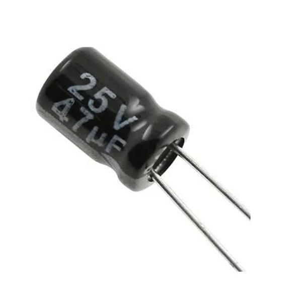 47uf 25V Through Hole 5×11 Electrolytic Capacitor (Pack of 10)