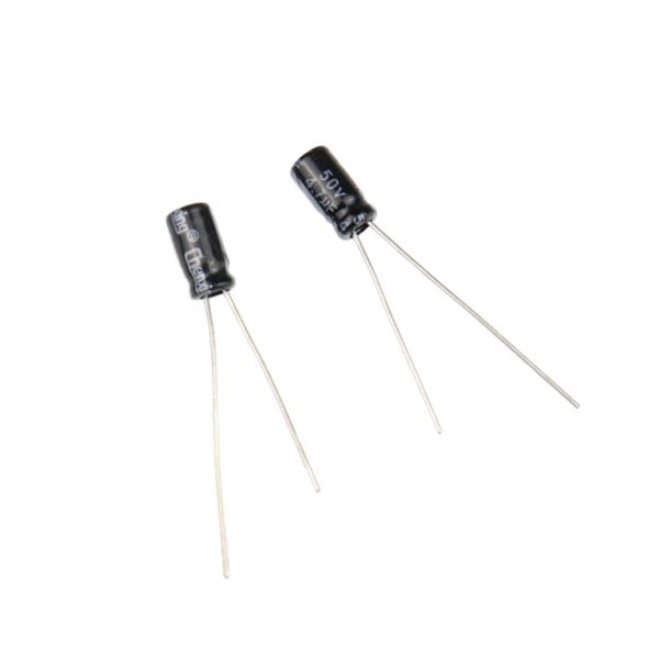 4.7 uF 50V Through Hole Electrolytic Capacitor (Pack of 5)