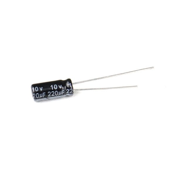 220 uF 10V Through Hole Electrolytic Capacitor (Pack of 10)