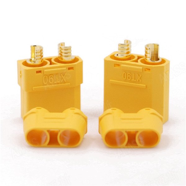 Amass XT90 Male Female Connector with Housing 1 Pair
