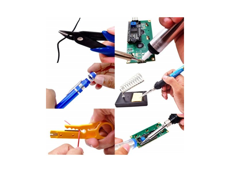 Plusivo Soldering Kit With Diagonal Wire Cutter
