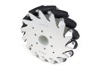 A set of 100mm Aluminium Mecanum wheels (Bearing type rollers) (4 pieces)