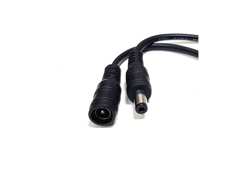 5mm DC Jack Male-Female Connector with Wire