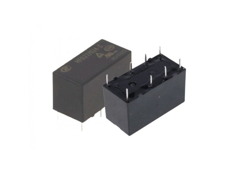 Hongfa 24V 2A DC HFD27/024-S 8 Pin DPDT PCB Mount Telecom Relay