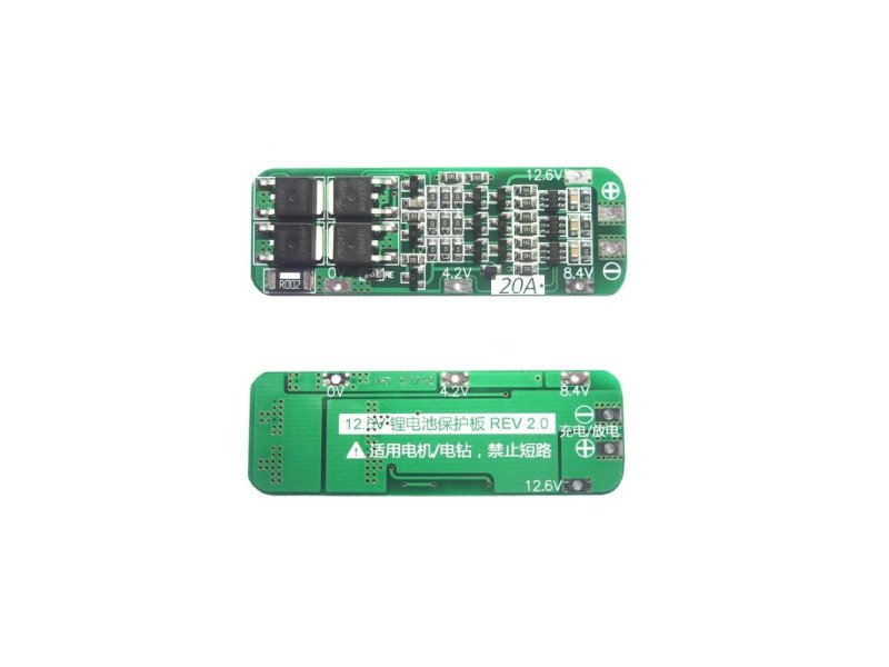 3S Series 20A 18650 Lithium Battery Protection Board 11.1V 12V 12.6V BMS