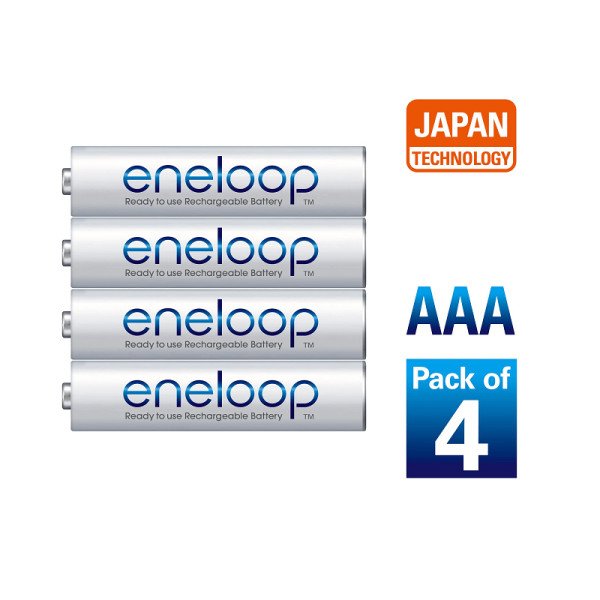 Panasonic eneloop AAA 800mAh BK-4MCCE/2BN Rechargeable Battery – Pack of 4