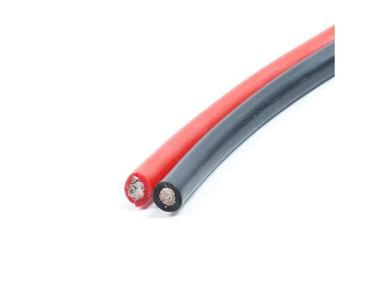 High Quality Ultra Flexible 6AWG Silicone Wire 1m (Black) + 1m (Red)