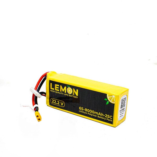 Lemon 8000mAh 6S 25C/50C Lithium Polymer Battery Pack