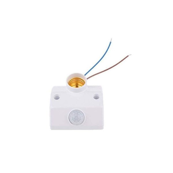Lamp Base Standard E27 Socket AC 170-250V Infrared Sensor PIR Motion Detector Automatic Wall Light Holder 