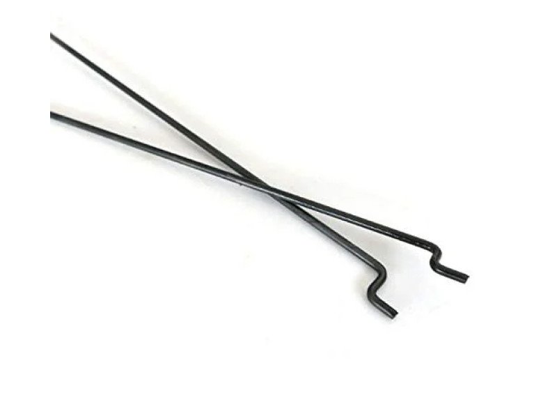 D1.2x160mm Z type Push/Pull Steel Rod for RC Aircraft Aero-modelling-2Pcs