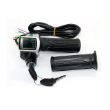 36V LCD digital throttle with key with the speed mileage display