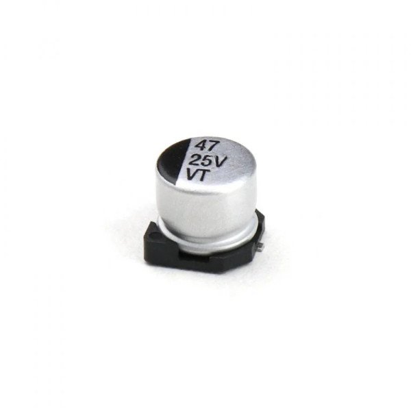 47uf 25V Surface Mount Electrolytic Capacitor (Pack of 50)