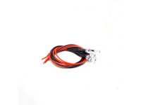 5-9V 5MM Red Clear Transparent LED Indicator Light with Cable (Pack of 5)