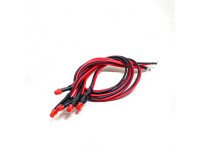 3V Red LED Indicator 8MM Light with Cable (Pack of 5)