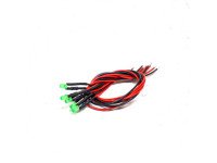5-9V 5MM Green LED Indicator with Cable (Pack of 5)