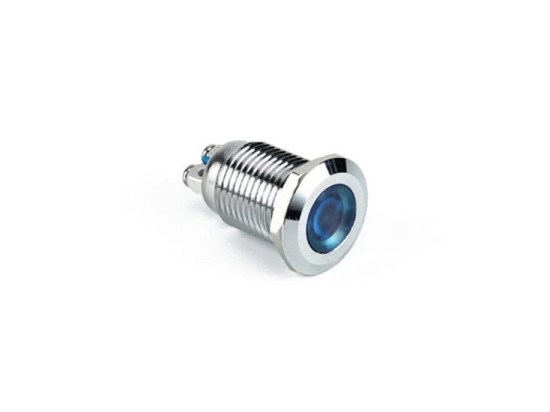 Blue 10-24V 12mm LED Metal Indicator Light