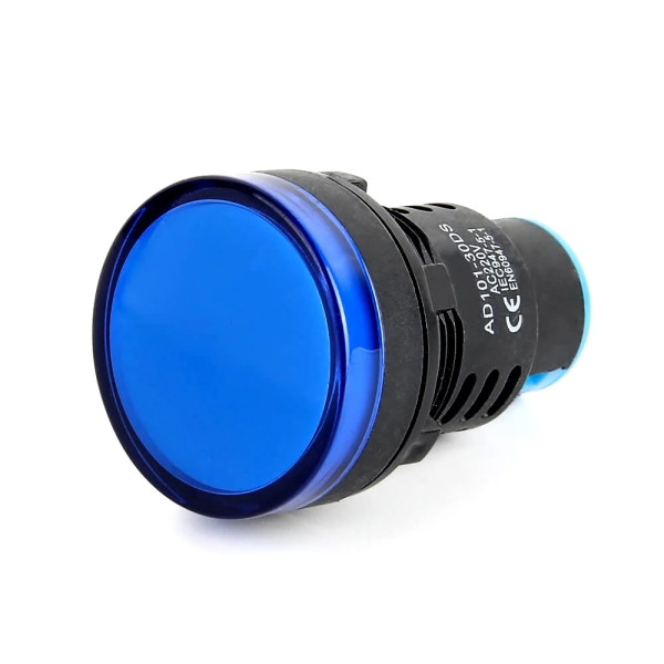 Blue AC220V 30mm AD16- 30DS LED Power Pilot Signal Indicator Lamp