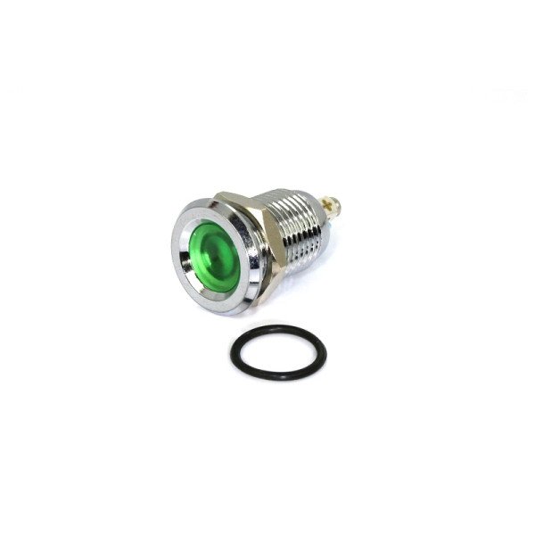 Green 10-24V 16mm LED Metal Indicator Light