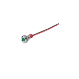 Green 3-9V 12mm LED Metal Indicator Light with 15CM Cable
