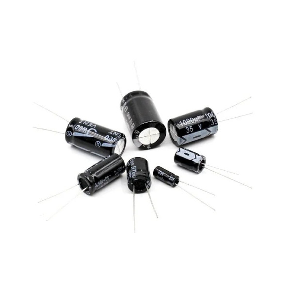 100 uF 25V Electrolytic Through Hole Capacitor (Pack of 5)