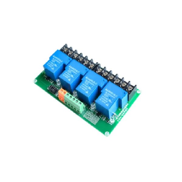 4 Channel Relay Module, 30A with Optocoupler, Isolation 24V Supports, High and Low Triger