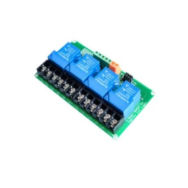 4 Channel Relay Module, 30A with Optocoupler, Isolation 24V Supports, High and Low Triger