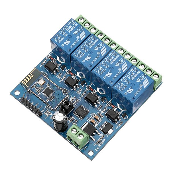 DC 12V Bluetooth 4, Channels Relay Module, Internet Smart Remote, Control Mobile Phone, Switch Wireless Relay