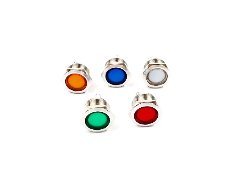 Red 3-9V 22mm LED Metal Indicator Light