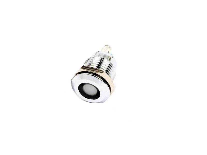 White 3-9V 16mm LED Metal Indicator Light