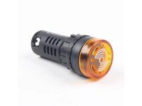 Yellow AC/DC24V 22mm AD16-22SM LED Signal Indicator Built-in Buzzer