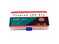 Plusivo 3mm Clear Lens LED Assortment Kit with Bonus Resistor Pack led