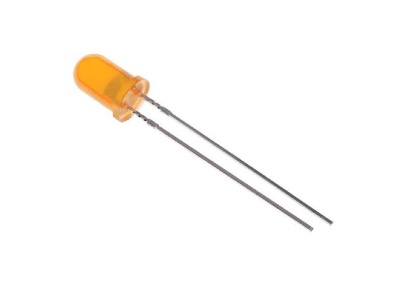 5MM Orange Diffused LED Round (Pack of 10)