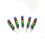 3MM Four Hole Lamp Holder with Light （Blue+Red+Yellow+Green Left + Right -）(Pack of 5)