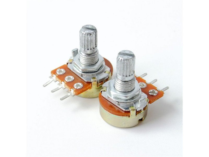 100K Ohm 3Pin 15mm Shaft Potentiometer (Pack of 3)