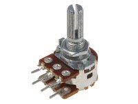 100kΩ 0.2W 6 Pin 2 Gang Rotary Carbon Potentiometer (15mm)