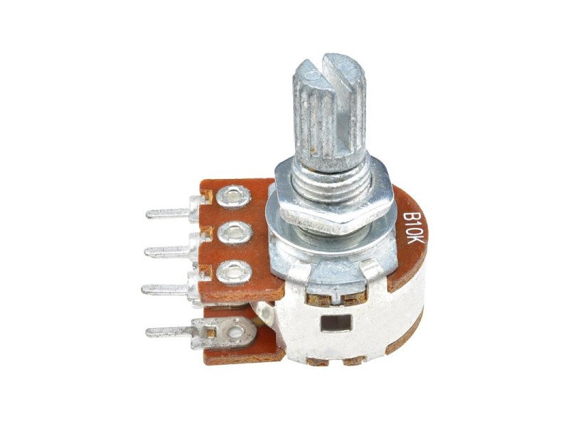 10kΩ 0.2W 6 Pin 2 Gang Rotary Carbon Potentiometer (15mm)