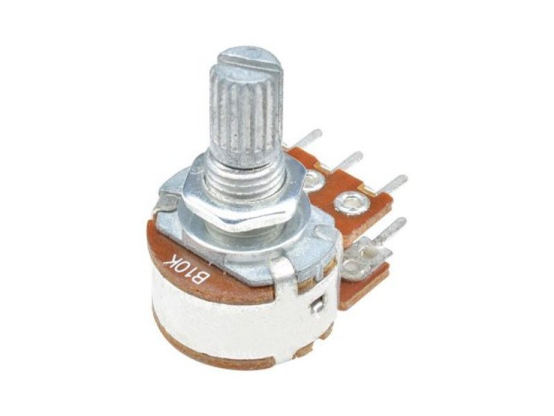 10kΩ 0.2W 6 Pin 2 Gang Rotary Carbon Potentiometer (15mm)